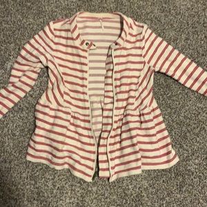 Pink and cream zip up.